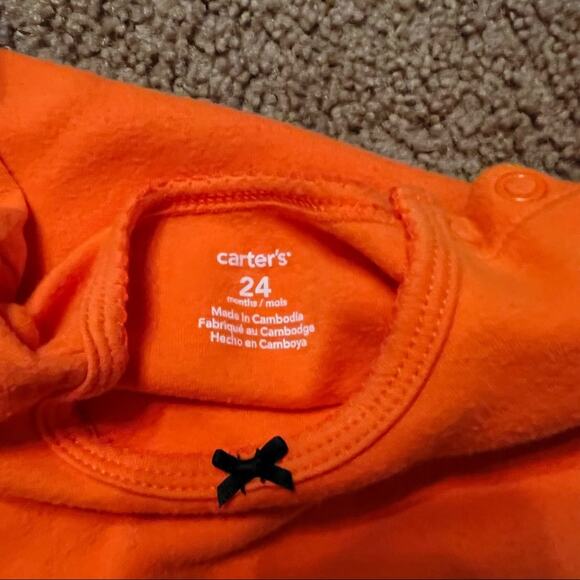 3 Piece LOT of Girls 24 Months Halloween Black Cat Bodysuit Floral & Birdie - Picture 4 of 8